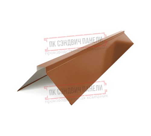 Планка конька плоского 190х190х2000 PURMAN-Argillite-0.5
