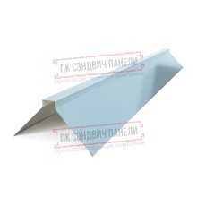Планка конька плоского 190х190х2000 ПРМ-Met.Blue-0.5