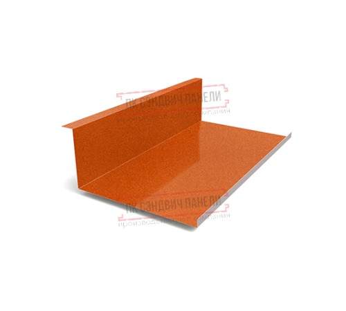 Планка примыкания нижняя 250х122х2000 AGNETA-CopperCopper-0.5