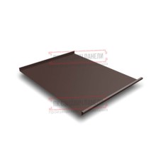 Фальц двойной стоячий 0,5 PurLite Мatt RAL8017 шоколад с пленкой на замках