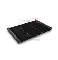 Кликфальц Line 0,5 PurPro Мatt 275 с пленкой RAL9005 черный