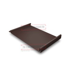 Кликфальц 0,5 PurPro Matt 275 RAL8017 шоколад с пленкой на замках