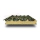 Сэндвич панели кровельные с пенополиуретаном, ширина 1000 мм, толщина 100 мм, 0.5/0.5, милитари