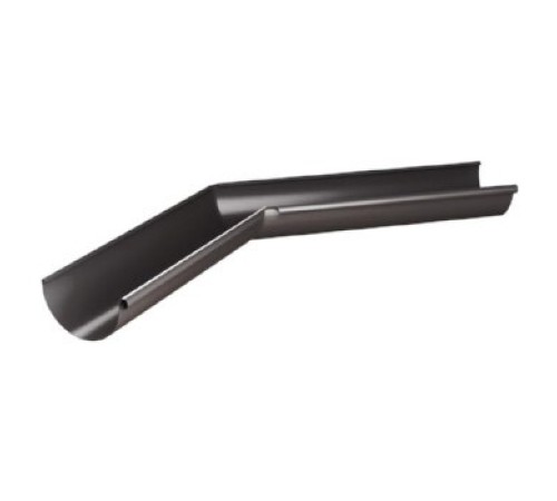 Угол желоба внутренний 135° D150 Оцинкованный RAL8017