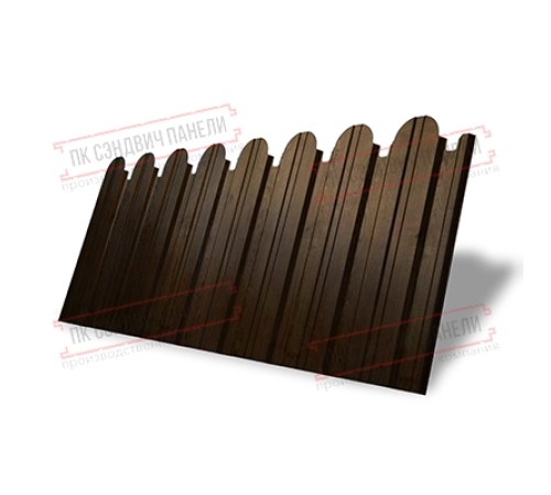 Профнастил фигурный С10 - 0,45 Окрас - А, Print Premium Antique Wood.