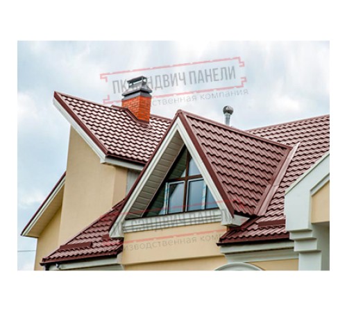 Планка ендовы верхняя 76х76х2000 Полиэстер Ral3009-0.5