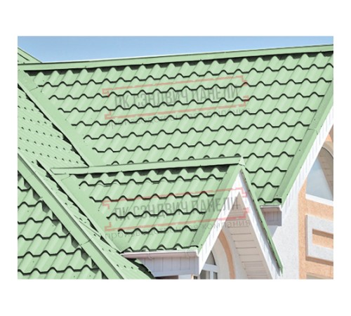 Планка конька плоского 120х120х2000 Norman ПЭ-6019-0.5