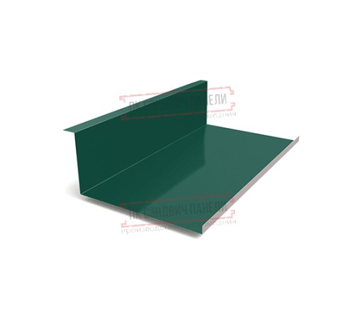 Планка примыкания нижняя 250х122х2000 ПЭ-6005-0.5