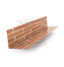 Планка примыкания верхняя 250х147х2000 ECOSTEEL-Кирпич-0.5