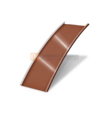 Продольно гнутый фальц гладкий 0,5 RAL 8004 Satin
