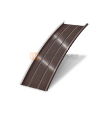 Продольно гнутый фальц профилированный 0,5 RAL 8017 Satin