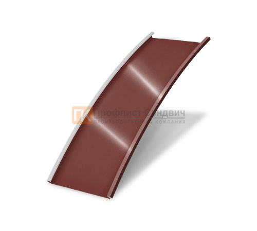 Продольно гнутый фальц гладкий 0,5 RAL 3009 Velur20