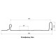 Кликфальц Line 0,5 Satin Мatt RAL3005 красное вино