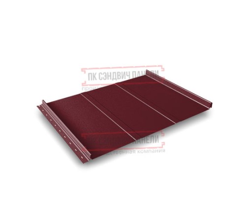 Кликфальц Line 0,45 Drap RAL3005 красное вино с пленкой на замках