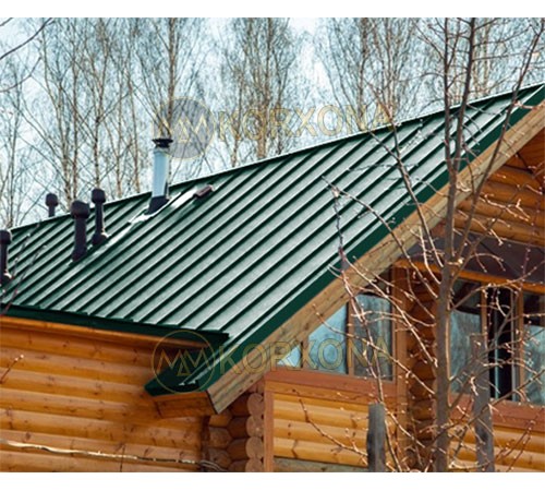 Кликфальц Line 0,5 Satin RAL6005 зеленый мох с пленкой на замках