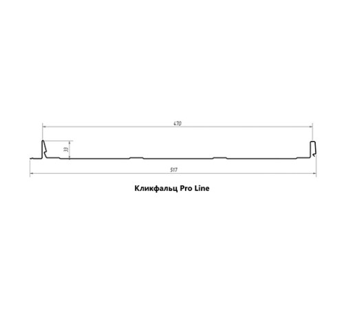 Кликфальц Pro Line 0,5 GreenCoat PuRALMatt RR23 темно-серый (RAL7024 мокрый асфальт) с пленкой на замках