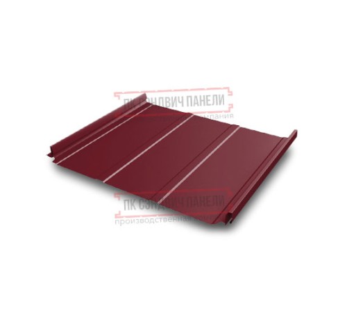 Кликфальц Pro Line 0,45 Drap RAL3005 красное вино с пленкой на замках