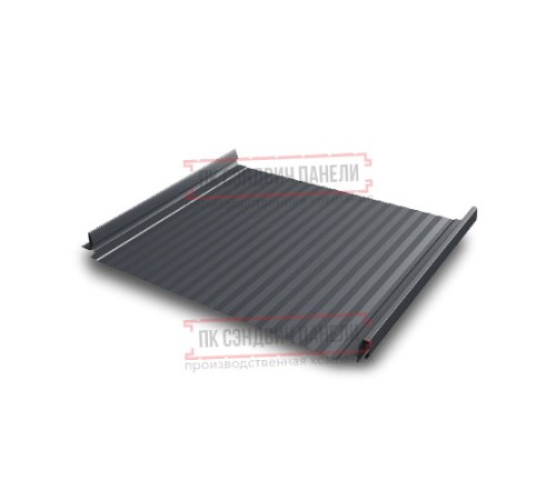 Кликфальц Pro Gofr 0,5 PurLite Matt RAL7024 мокрый асфальт