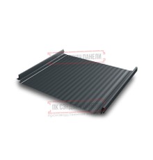 Кликфальц Pro Gofr 0,5 Satin Мatt RAL7016 антрацитово-серый с пленкой на замках