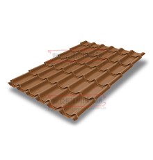 Металлочерепица Классик Cuprum Steel Quarzit-0,5