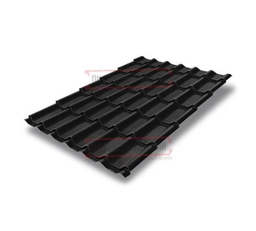 Металлочерепица Классик RAL9005 PurLite Мatt-0,5