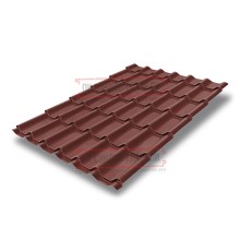 Металлочерепица классик плюс RAL3009 Velur20-0.5