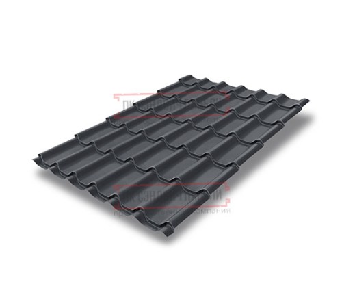Металлочерепица Классик RAL7024 Quarzit PRO Matt-0,5
