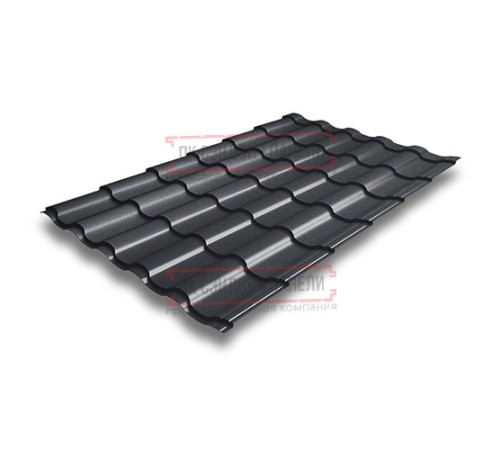 Металлочерепица Кредо RAL7024 Quarzit PRO Matt-0,5