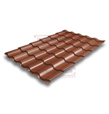 Металлочерепица Кредо RAL8004 Satin-0,5