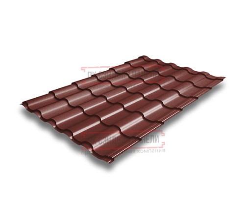 Металлочерепица Кредо RAL3009 Velur-0,5