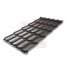 Металлочерепица Квинта плюс RR32 GreenCoat Pural-0.5