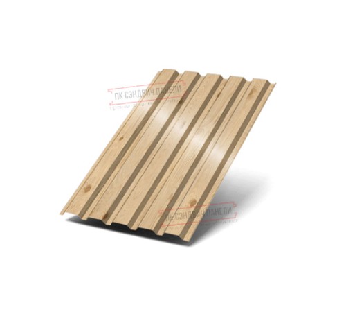 Профилированный лист МП35-1035 ECOSTEEL-Сосна-0.5
