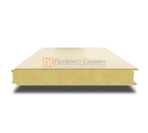 Сэндвич панели гладкие с пенополиизоциануратом, ширина 1200 мм, толщина 80 мм, 0.5/0.5, RAL1015