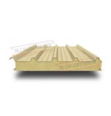 Сэндвич панели кровельные с пенополиизоциануратом, ширина 1200 мм, толщина 20 мм, 0.5/0.5, RAL1014