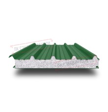 Сэндвич панели кровельные с пенополистиролом, ширина 1000 мм, толщина 20 мм, 0.5/0.5, RAL6002