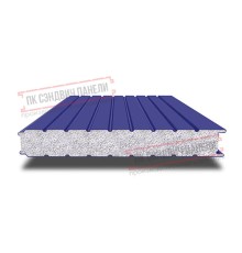 Сэндвич панели стеновые с пенополистиролом, ширина 1000 мм, толщина 250 мм, 0.5/0.5, RAL5002