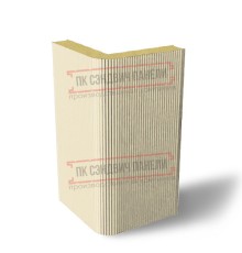 Угловая сэндвич-панель вертикальная из пенополиизоцианурата, 0.5/0.5, ширина 1000 мм, толщина 10 мм, RAL1015
