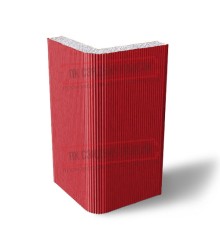 Угловая сэндвич-панель вертикальная из пенополистирола, 0.5/0.5, ширина 1200 мм, толщина 200 мм, RAL3020