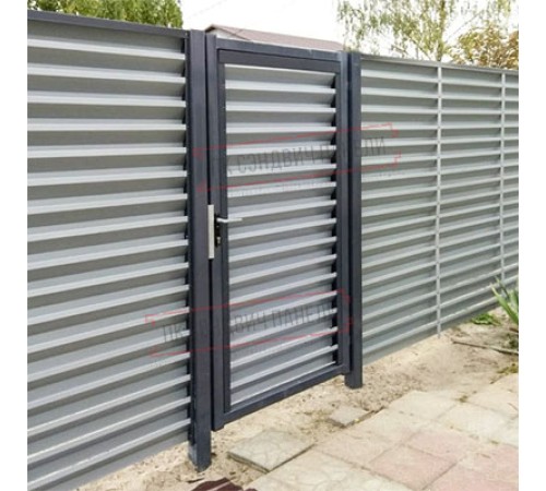 Калитка Жалюзи 2,5х1 RAL 7024 без заполнения