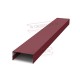 Крепежная планка нижняя Texas 0,45 Drap RAL 3005 красное вино